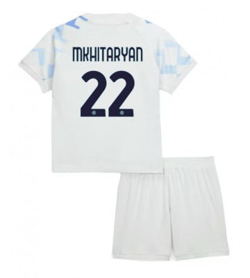 Inter Milan Henrikh Mkhitaryan #22 Udebanetrøje Børn 2025-26 Kortærmet (+ Korte bukser)